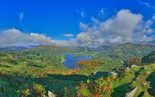 An image of Grasmere from Loughrigg Fell